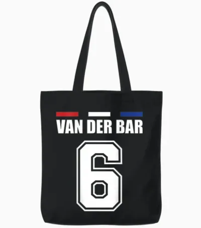 Funny Name Holland Jersey for Mallorca and the Party T-Shirt, Orange Tote Bags - Black