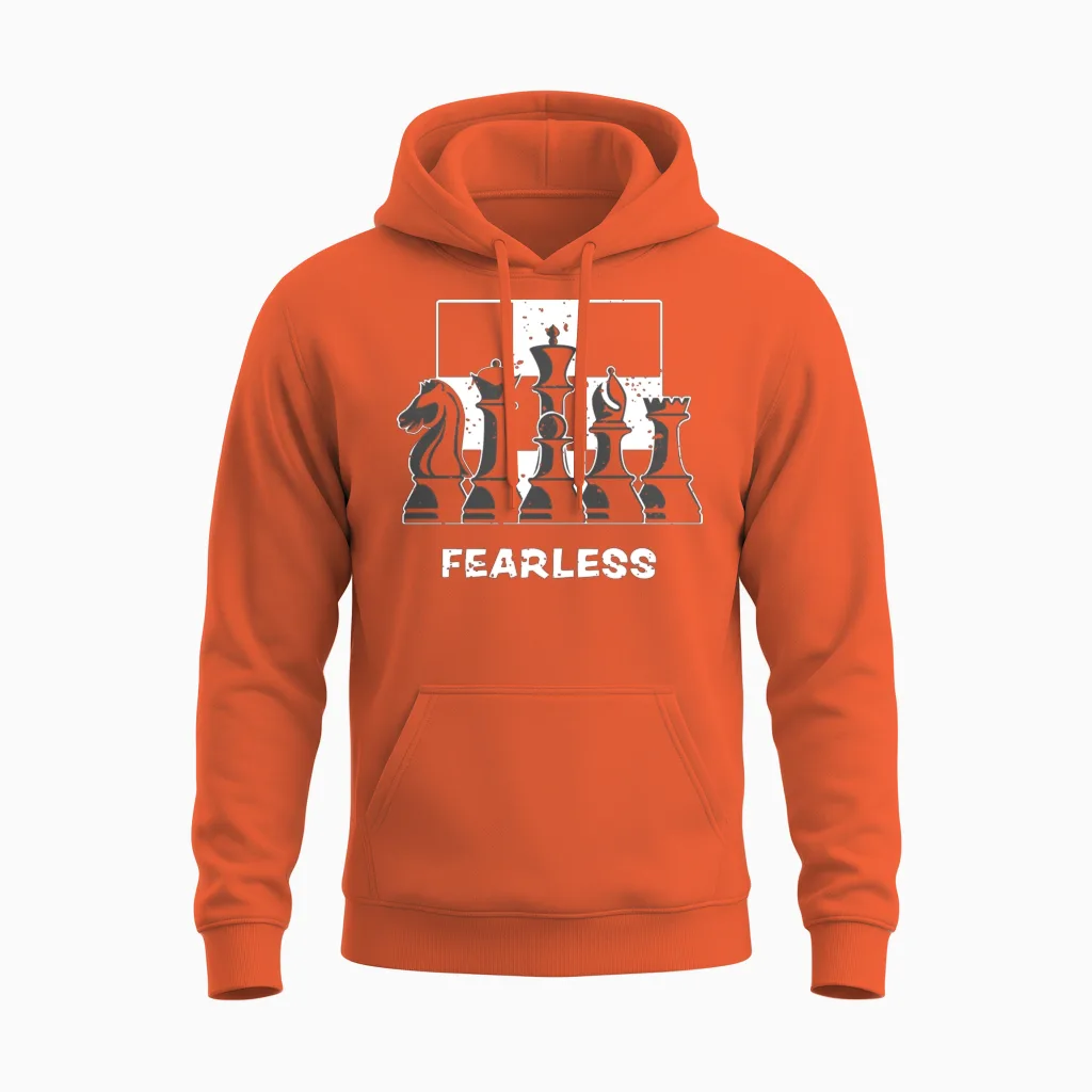 Fearless - Chess Unisex Hoodie - Orange