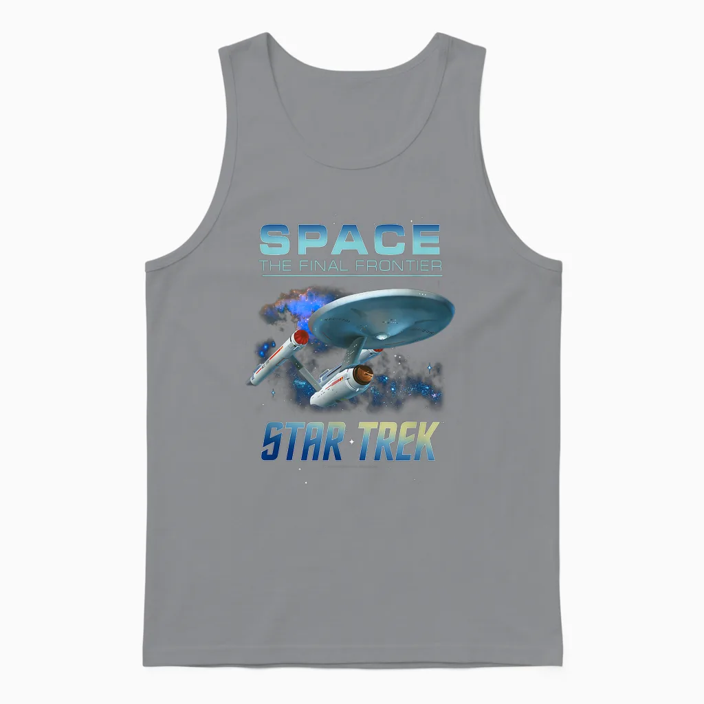 Star Trek Original Series the Ncc-1701 Intro Unisex Tank Top in Sport Grey
