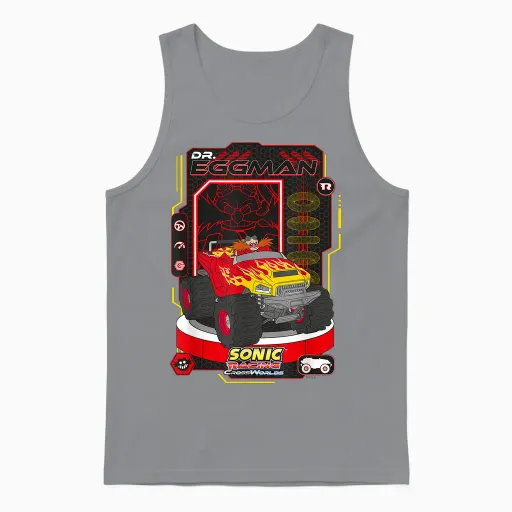 Sonic Le Hérisson : Crossworlds Unisex Tank Top in Sport Grey