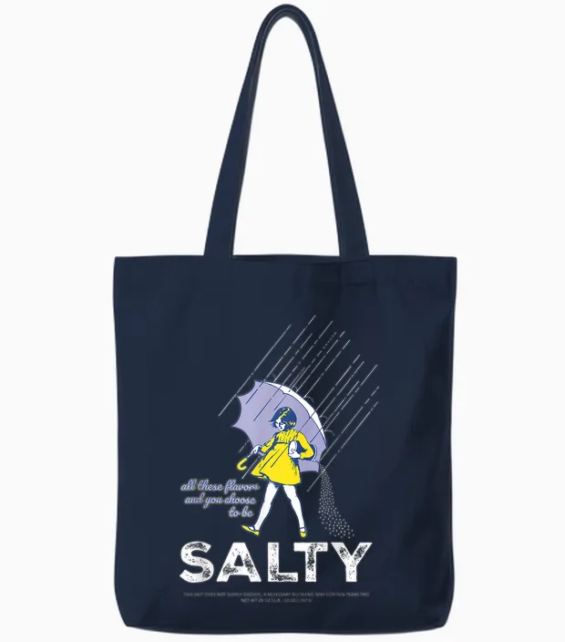 Salty Sprinkle Tote Bags in Navy