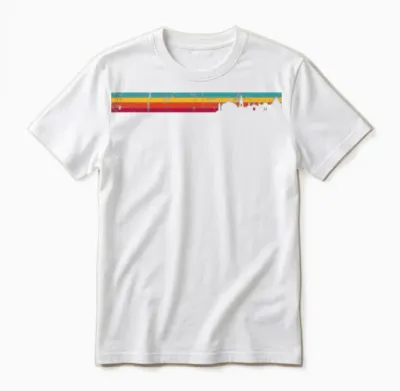 Oxford Retro Unisex T-Shirt - White