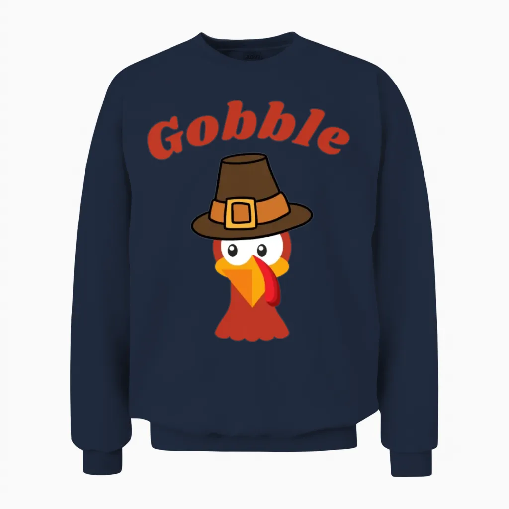 Thanksgiving Day L Thanksgiving L Turkey Day Unisex Sweatshirt in Navy