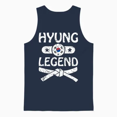 Korean Martial Arts Hyung Unisex Tank Top - Navy