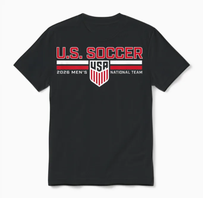 World Cup 2026 Usmnt Roster Navy Unisex T-Shirt in Black