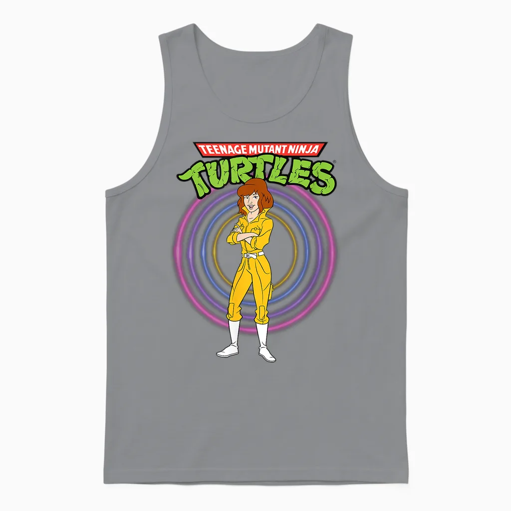 Mademark X Teenage Mutant Ninja Turtles - Original Teenage Mutant Ninja Turtles Classic April O'neil Unisex Tank Top in Sport Grey