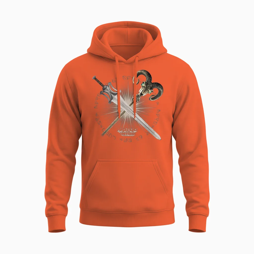 Die Schwerter Der Meister Des Universums Unisex Hoodie in Orange