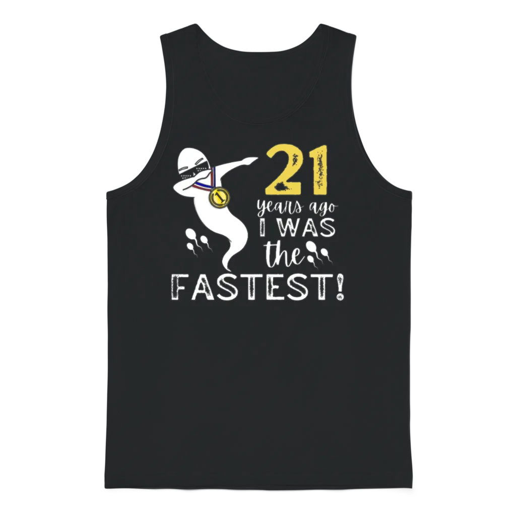 21 Years Ago I Was the Fastest Unisex Tank Top - Black