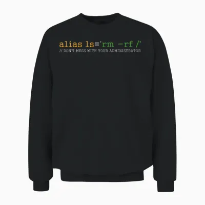 Linux Tux Unix Open Source Software Programmer Unisex Sweatshirt - Black