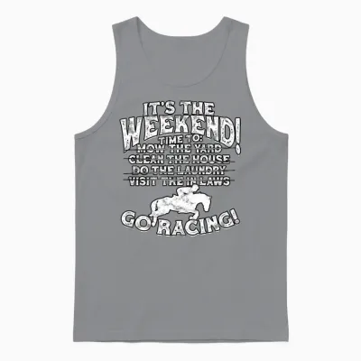 Horse Racing Equestrian Horseback Horse Racer Unisex Tank Top - Sport Grey