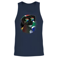 South Africa Unisex Tank Top - Navy – 2