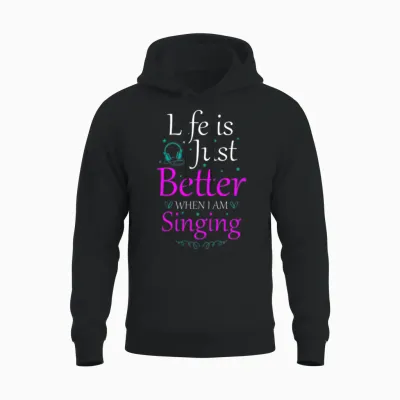 Music Rap Hobby Music School Unisex Hoodie - Black
