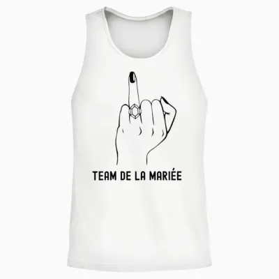 Bride Team Tee Shirt for Bride to Be - Women's T-Shirt, White Unisex Tank Top - White