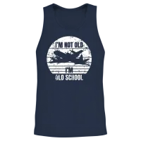 Retro I'm Not Old I'm Old School P-3 Orion Patrolo Unisex Tank Top - Navy – 2