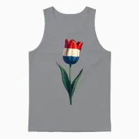 Koningsdag Niederlande 2025 Krone Lustiger Königstag Amsterdam Unisex Tank Top in Sport Grey - 1