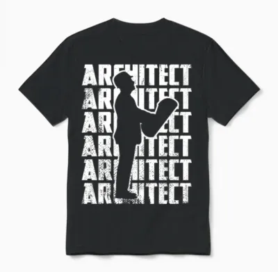 Funny Architect Unisex T-Shirt - Black