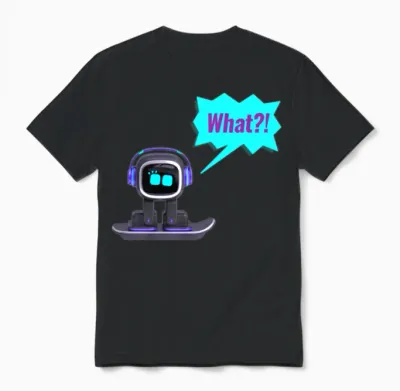 Emo Robot Unisex T-Shirt - Black