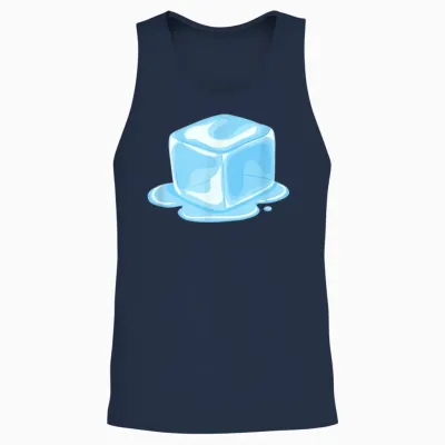Süßer Geschmolzener Eiswürfel, Geschenk Unisex Tank Top - Navy