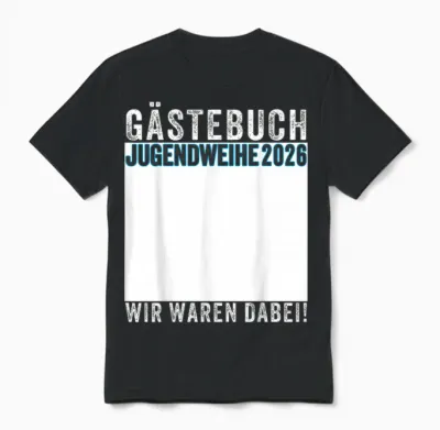 Jugendweihe 2026 Gästebuch Wir Waren Dabei Unisex T-Shirt - Black