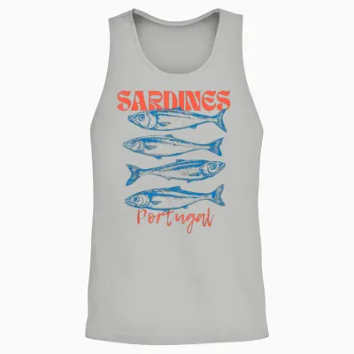 Sardinen Portugal Mittelmeer Europa Reise Souvenir Unisex Tank Top - Ash