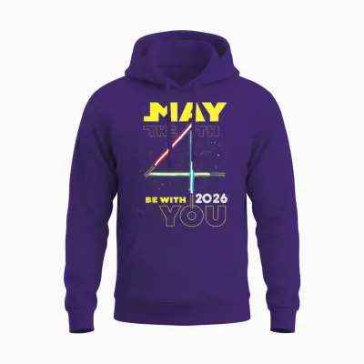 Star Wars May the 4th Be with You 2026 Lightsabers Unisex Hoodie - Purple