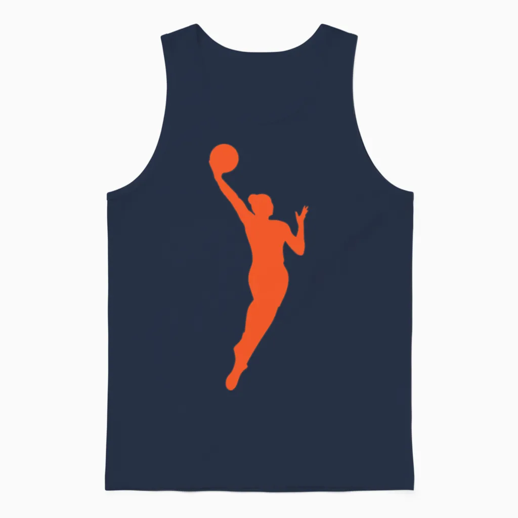 Wnba Basketball Unisex Tank Top in Navy