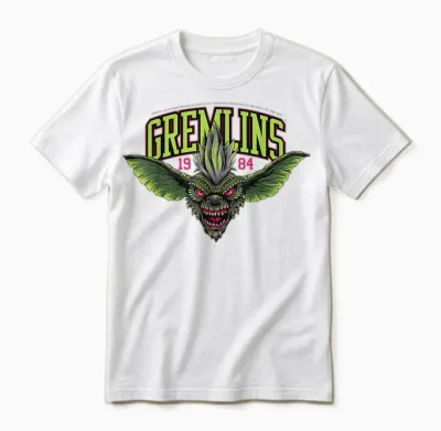 Gremlins Halloween Design 1984 Creature Unisex T-Shirt - White