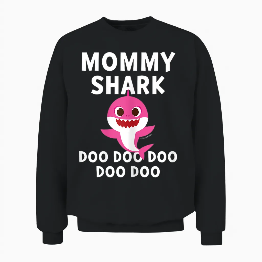 Pinkfong Mommy Shark Official Unisex Sweatshirt in Black