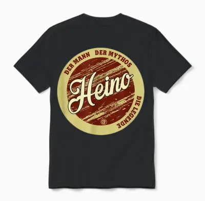 Heino Der Mann Der Mythos Die Legende Vornamen Unisex T-Shirt - Black