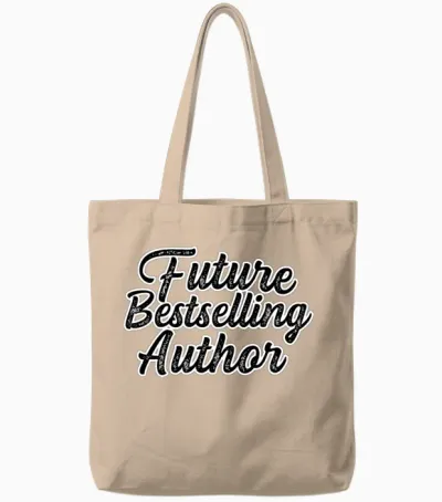 Future Bestselling Author Author Gift Tote Bags - Natural