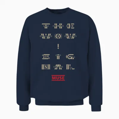 Official Muse the Wow! Signal Tracklist Unisex Sweatshirt - Navy