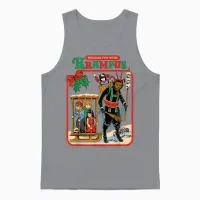 Fun with Krampus Christmas Retro Vintage Funny Adult Humor Unisex Tank Top in Sport Grey - 1