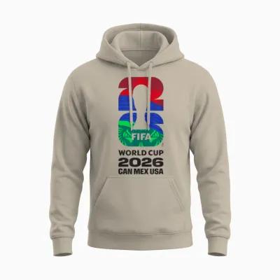 Fifa World Cup26 Fifa Host Country Logo Flags Unisex Hoodie - Sand