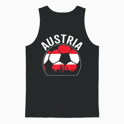 österreich Fußballmannschaft Spieler Fan Souvenir Galerie Unisex Tank Top - Black