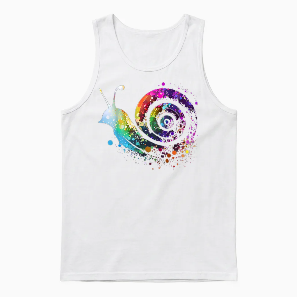 Schnecke Schnecken Lieblingstier Tier Lahme Schnecke Unisex Tank Top in White