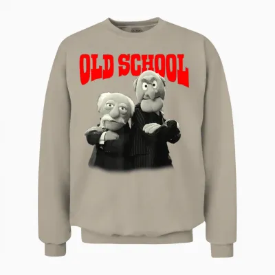Disney Die Muppets Schul-Spezial Waldorf and Statler T-Shirt, Black Unisex Sweatshirt - Sand