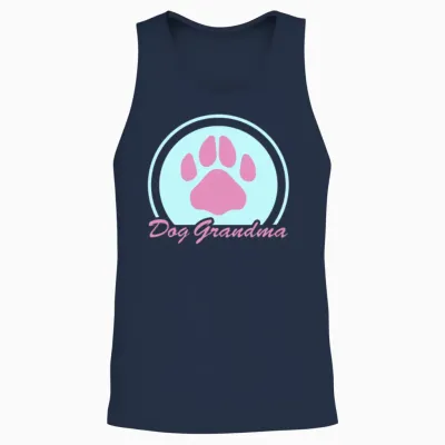 Dog Grandma Dogs Owner Unisex Tank Top - Navy