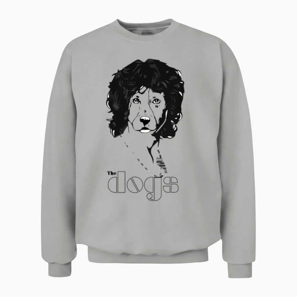 Jim Doggison - the Dogs Dog Lovers Gift Unisex Sweatshirt in Ash