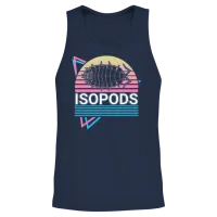 Isopods Retro Unisex Tank Top - Navy – 2