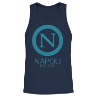 Napoli Italy Blue Unisex Tank Top - Navy – 2