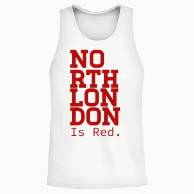 North London Unisex Tank Top - White