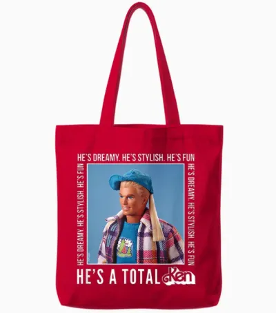 Barbie - He's a Total Ken Dreamy Stilvolle Spaßpuppe Tote Bags - Red