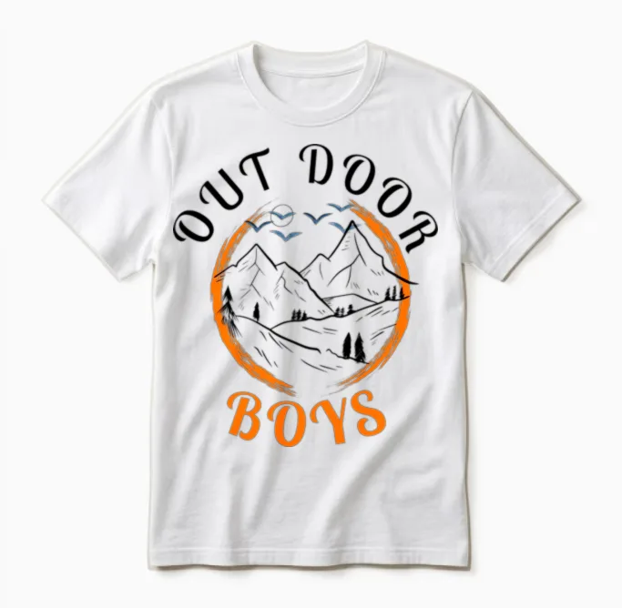 Outdoor Boys Unisex T-Shirt in White