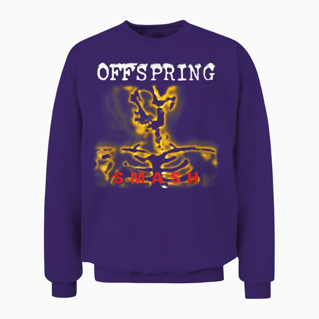The Offspring Smash Album Unisex Sweatshirt in Purple
