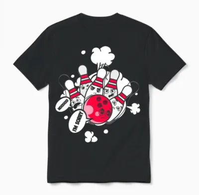 Funny Bowling Ball Bowling Bowling Unisex T-Shirt - Black
