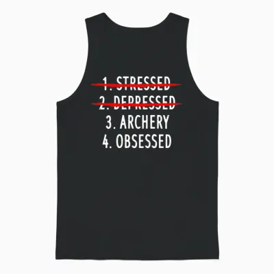 Archery Funny Unisex Tank Top - Black