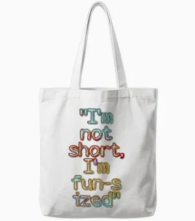 Funny Design Tote Bags - White