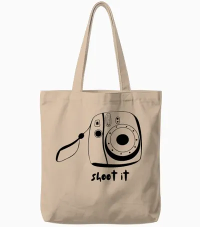 Shoot It Funny Photographer Tote Bags - Natural