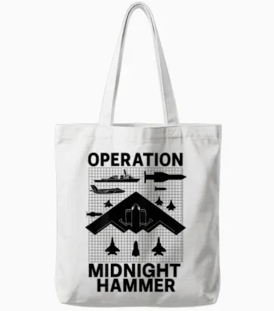 Operation Midnight Hammer Tote Bags - White
