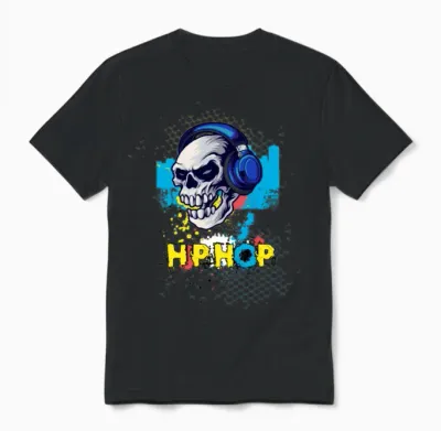 Hip Hop Unisex T-Shirt - Black